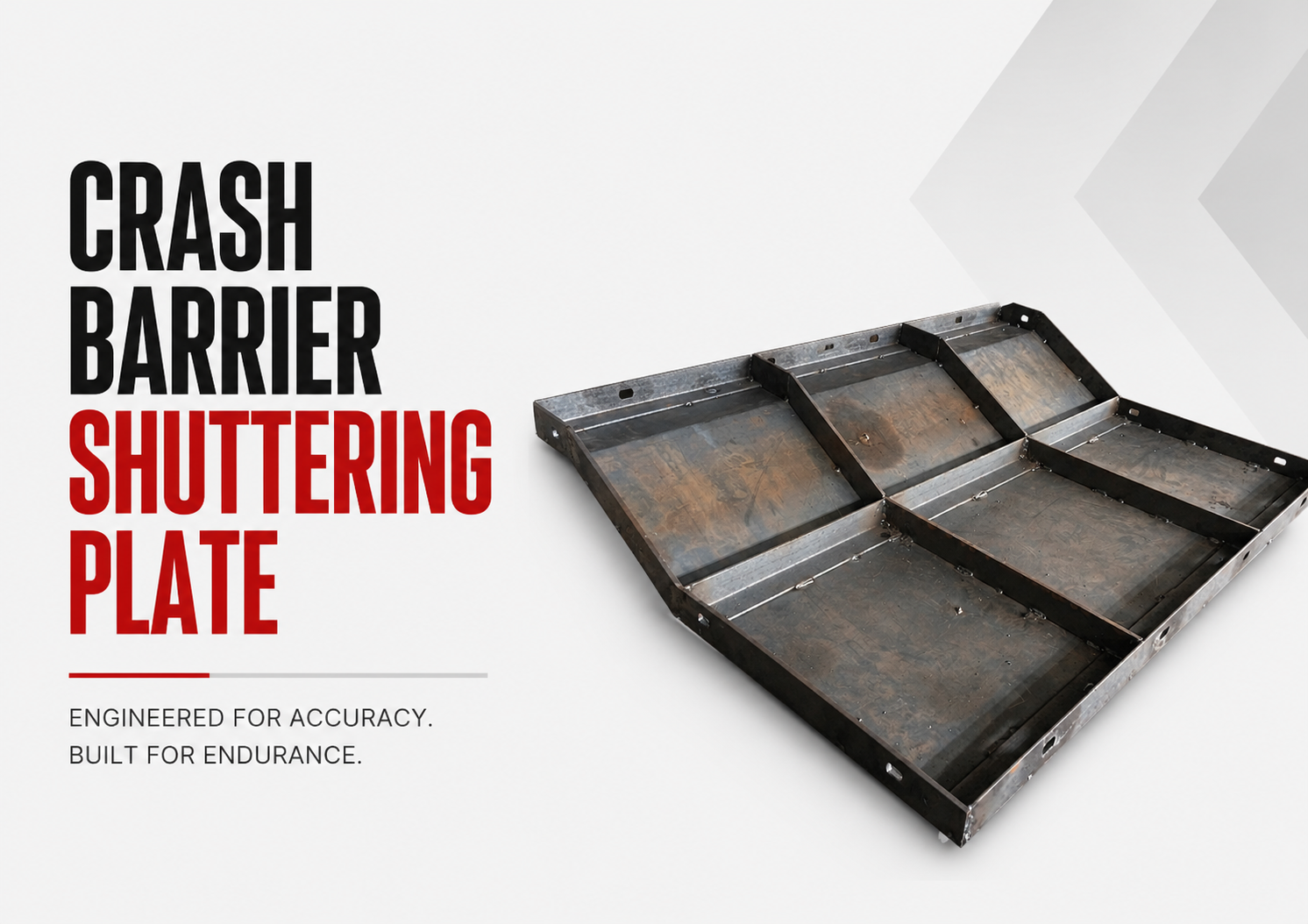 Premium Crash Barrier Shuttering Plate